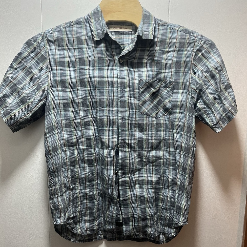 Tommy Bahama Mens Size‎ Small Short Sleeve 100% Linen Button Down Shirt